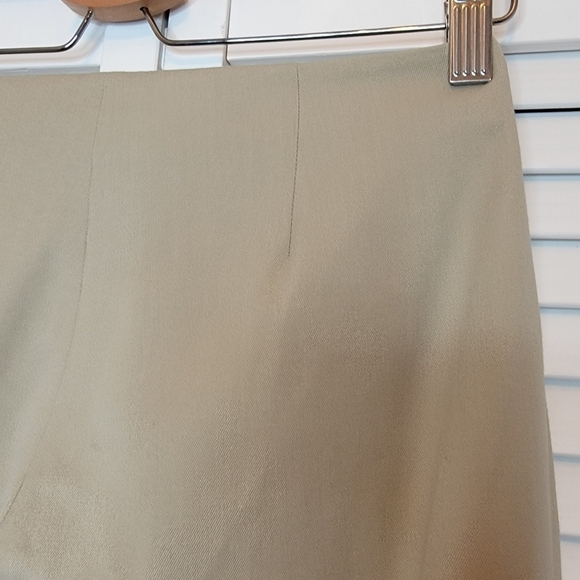 ELIE TAHARI Juliette Long Skinny Stretch Twill Pant Khaki Women's Sz 0 Old Money - Picture 7 of 16